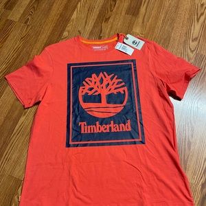 NWT Timberland Men Short Sleeve Logo Tee